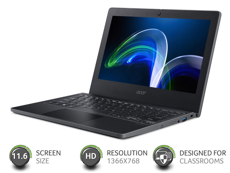 GameFury-Acer TravelMate B3 Laptop - Intel Celeron, 4GB & 64GB eMMC, 11.6"Windows 11