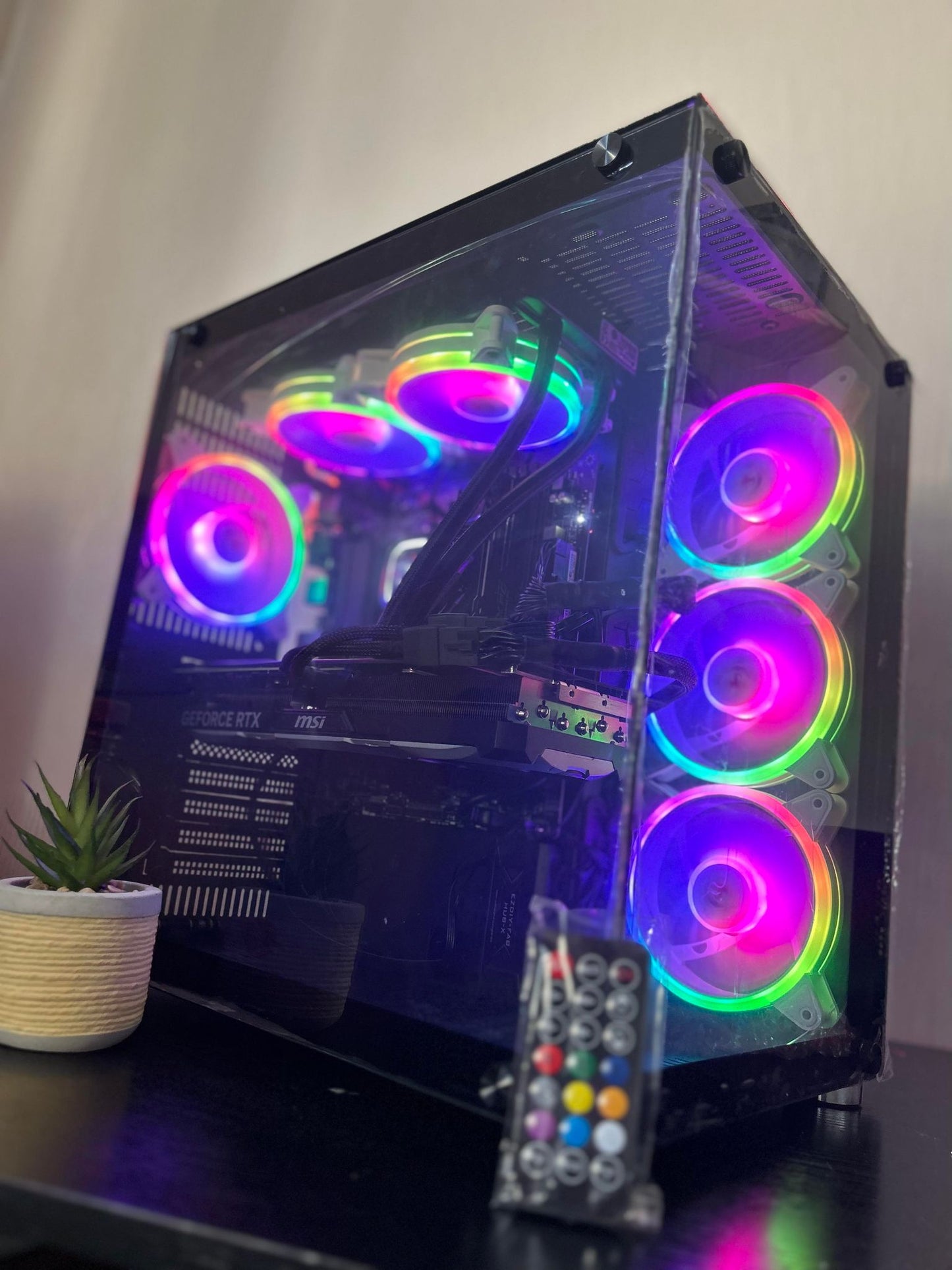 GameFury ™ThunderStrike2 Gaming Pc-Ryzen 7 5800X 4.7GHZ,RTX 4060Ti 8GB,32GB DDR4 Ram,1TB SSD Win 11