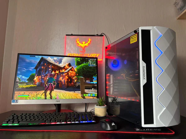 GameFury-Gaming Pc Bundle- Intel i5 2400 3.1Ghz, GTX 1050 2GB , 16Gb Ram , 120GB SSD + 1TB HHD Windows 10
