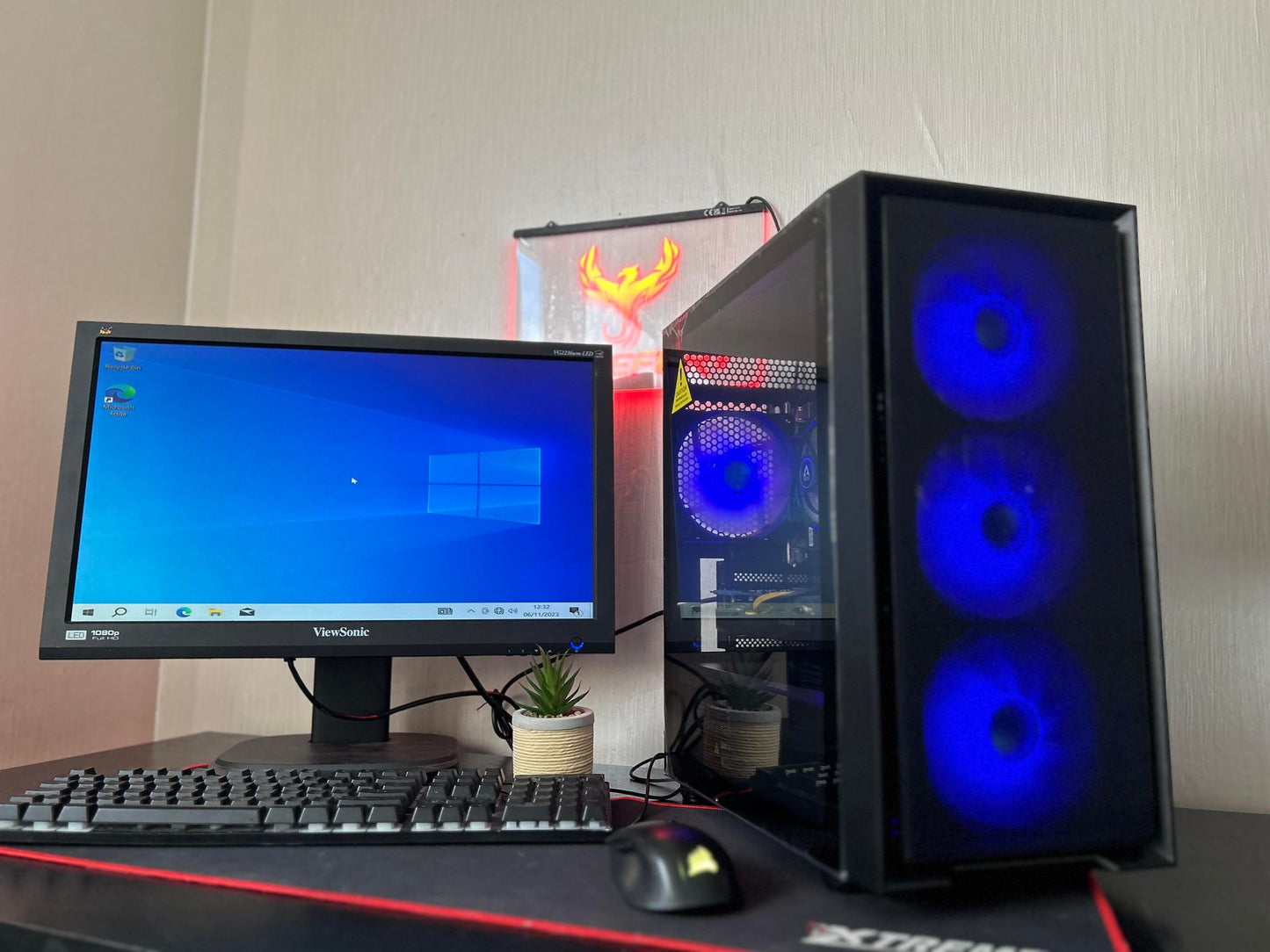 GameFury-Gaming Pc Bundle-Amd Ryzen 5 5500 ,RTX 2070 8GB,16GB Ram,256GB SSD+1TB HHD Win 11