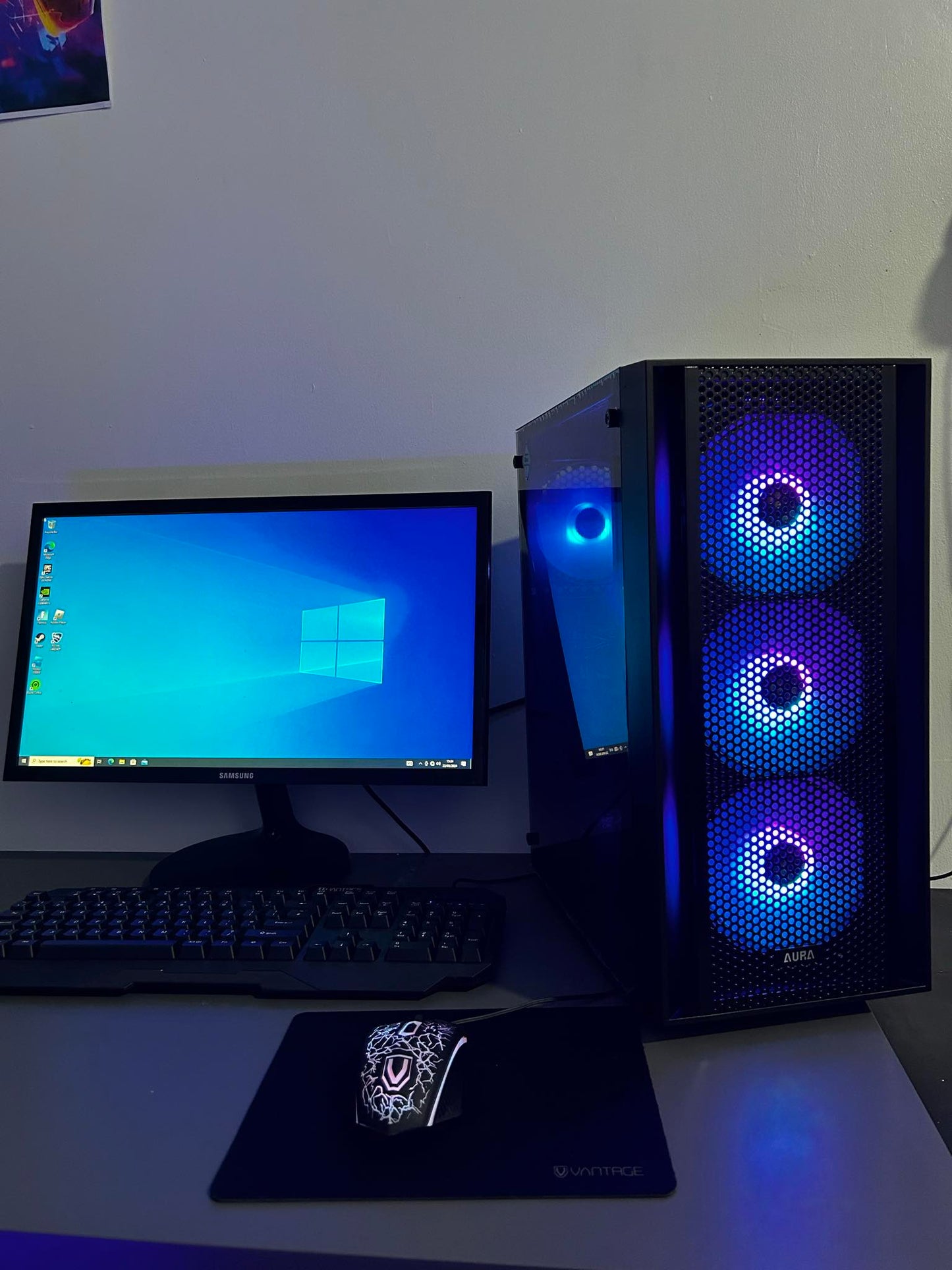 GameFury ™ Gaming Pc Bundle ,AMD Ryzen 7 3800X /RTX 3060 12GB / 32GB DDR4 Ram/1TB SSD Windows 11 Pro