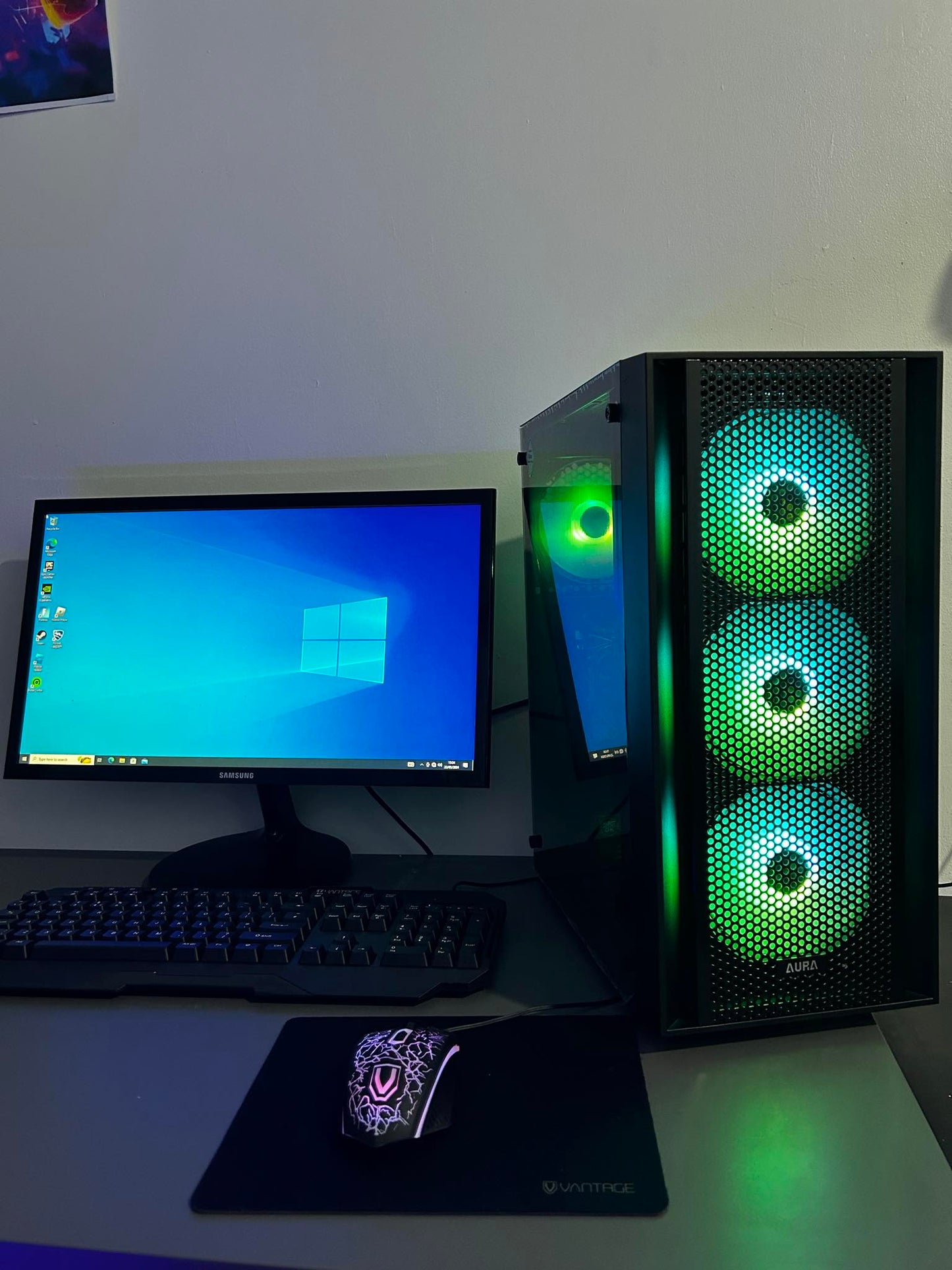 GameFury ™ Gaming Pc Bundle ,AMD Ryzen 7 3800X /RTX 3060 12GB / 32GB DDR4 Ram/1TB SSD Windows 11 Pro