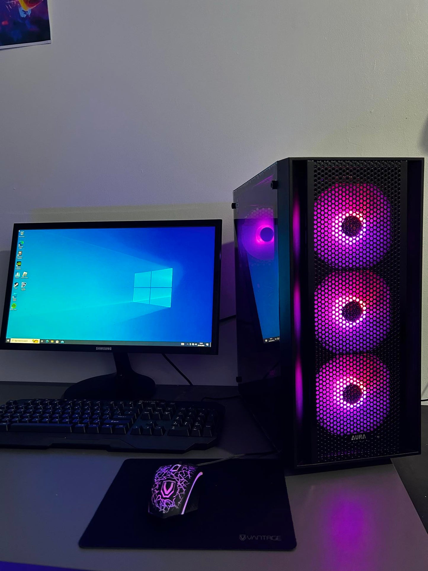 GameFury ™ Gaming Pc Bundle ,AMD Ryzen 7 3800X /RTX 3060 12GB / 32GB DDR4 Ram/1TB SSD Windows 11 Pro