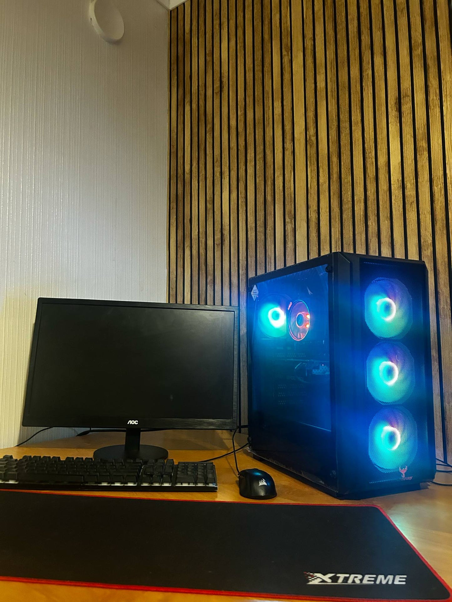 GameFury-High performance Gaming Pc Bundle - Amd Ryzen 7 3700X 3.6 Ghz, RTX 3050 8GB OC Edition , 16GB DDR4 3000Mhz Ram, 1TB SSD NVME, Windows 11 & 1 Year Warranty