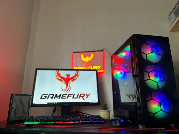 GameFury-Gaming Pc Bundle- Amd Ryzen 5 3600, RTX 2060 6GB ,16GB DDR4 Ram,250GB SSD+1TB HHD Windows 11