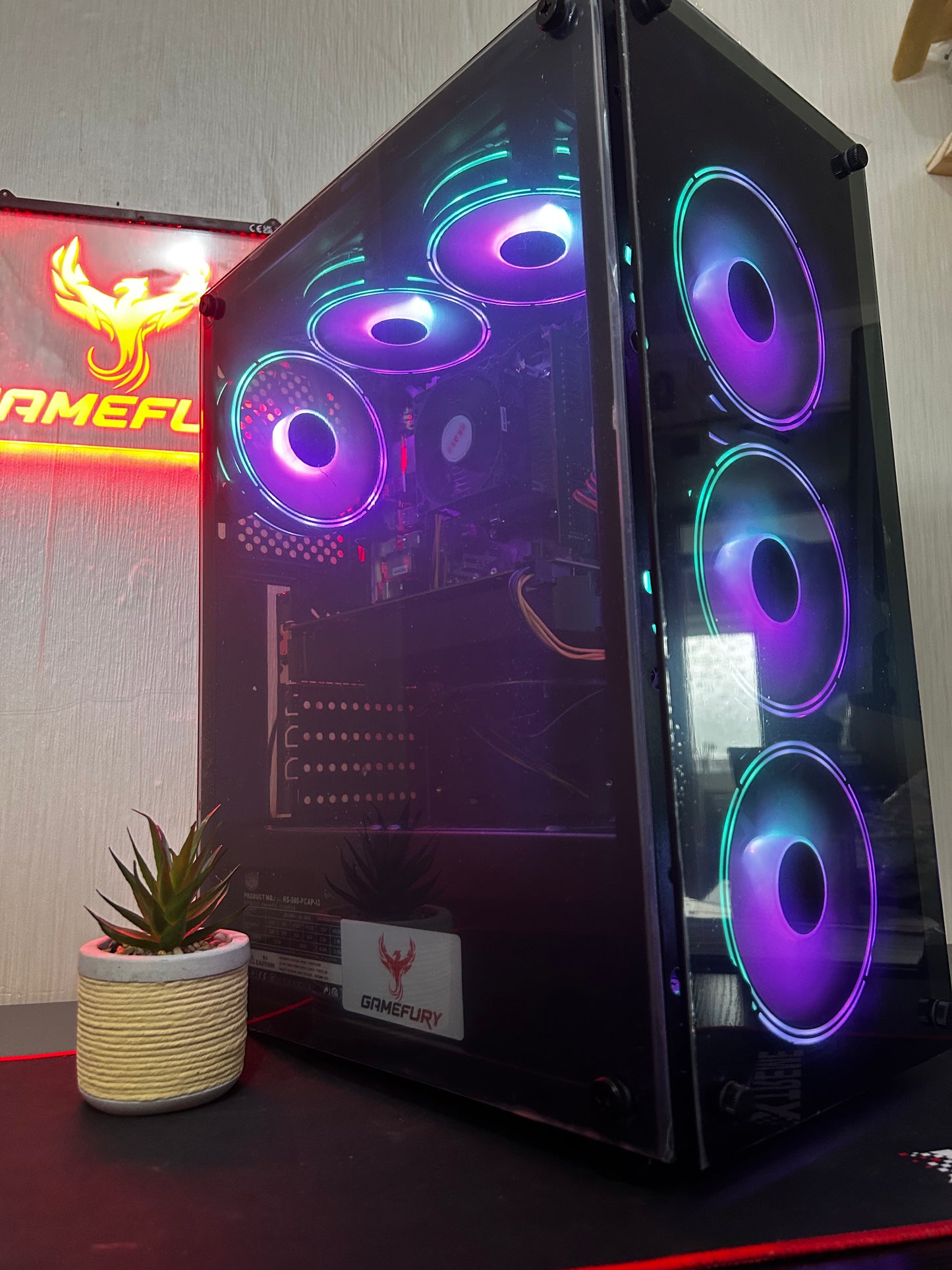 Fast Gaming Pc Bundle , Ryzen 7 3700X , RTX 2060 6GB , 16GB Ram, 240GB SSD+1TB HHD Win11