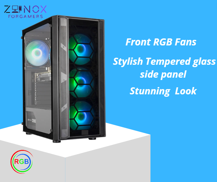 Fast Gaming Pc -Ryzen 5 5600x , RTX 3060 12GB , 16GB DDR4 Ram , 480GB SSD+2TB HHD , Windows 10 Pro