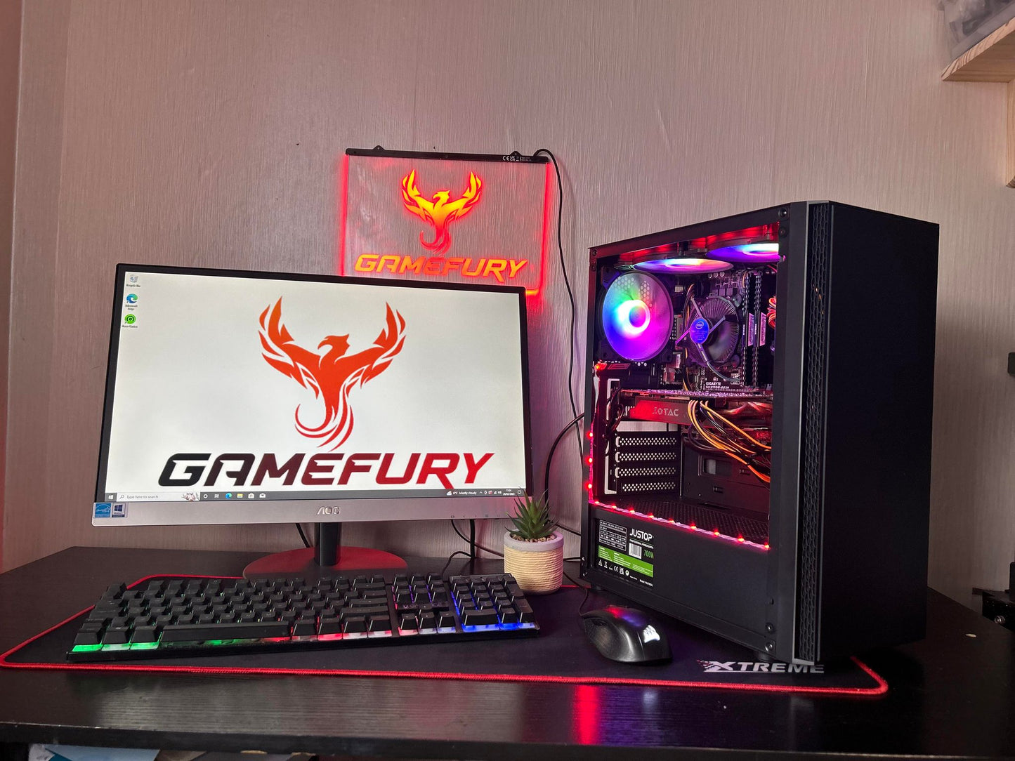 GameFury™ CyberStorm Black Gaming PC Bundle