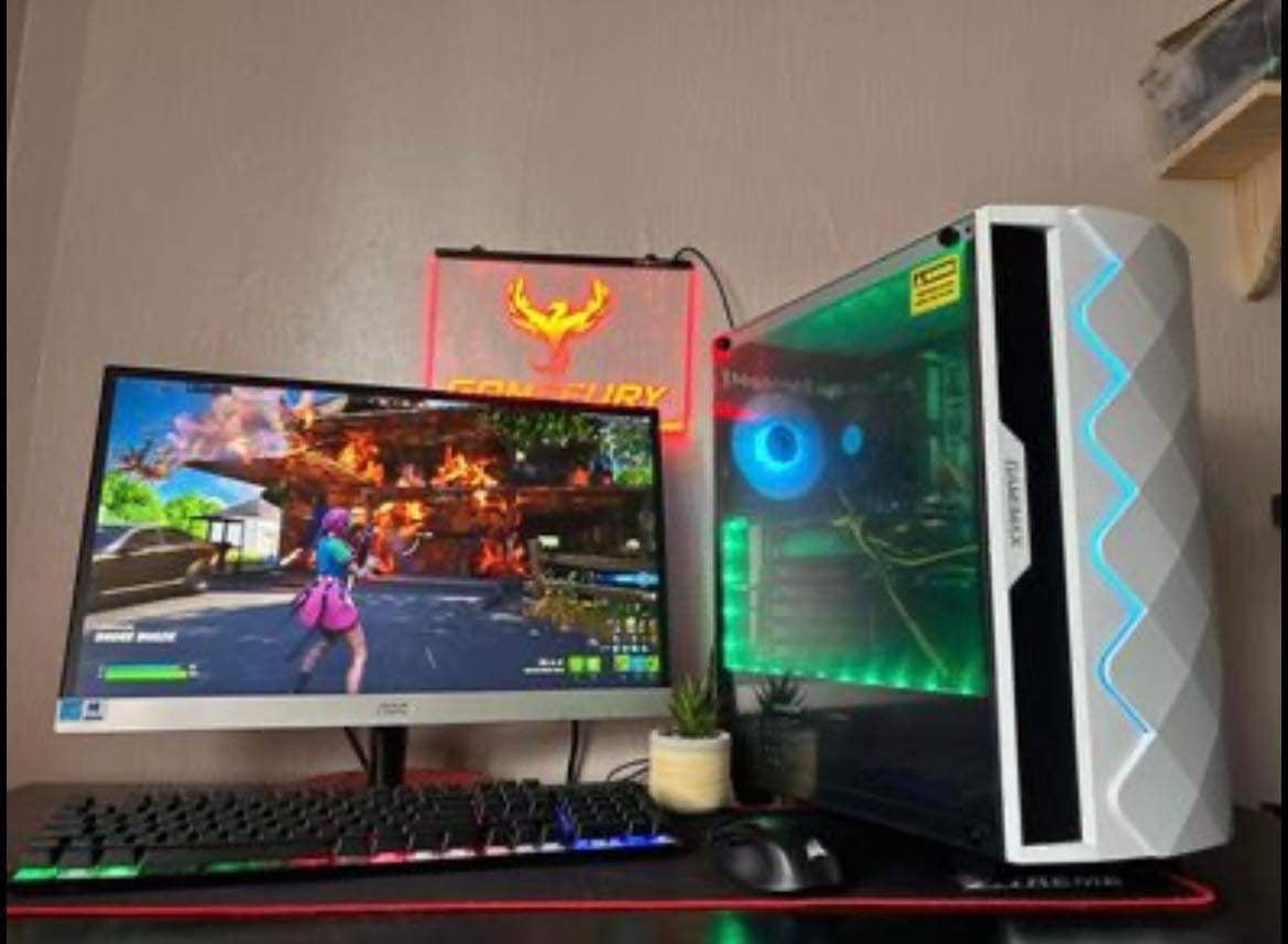 GameFury ™ Virtual Dominator Gaming Pc Bundle& 24Inch Monitor- Ryzen 7 3800X ,RTX 3060 12GB, 32GB DDR4 ,1TB SSD+ 2TB HHD Windows 11 Pro