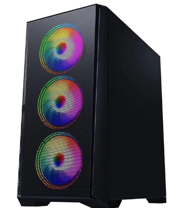 GameFury ™ LightDominator07 Gaming PC, Ryzen 5500 • RTX 4060 OC Graphics Card • 16GB 3000MHz DDR4 • 1TB SSD • 700W PSU  • Black Mesh RGB Gaming Case • WIFI • Windows 11