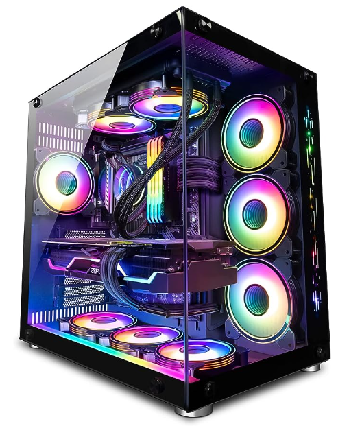 GameFury- Gaming Pc- Intel i9 11900KF Processor - Nvidia RTX 4090 24GB Graphics Card - 32GB RAM - 2TB NVMe M.2 SSD +4TB HHD - 1000W PSU - Windows 11 - WiFi