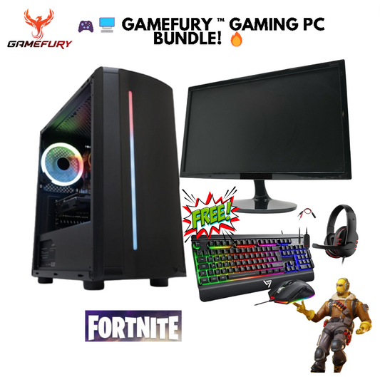 GameFury-Budget Gaming Pc Bundle- Intel i3 Processor , GT 710 , 8GB Ram, 120GB SSD+500GB HHD Windows 10