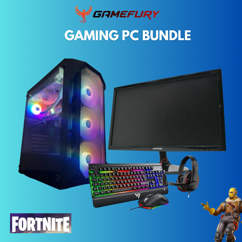 GameFury-Gaming Pc Bundle - Amd Ryzen 7 3700X, RTX 2060 6GB,16GB DDR4 Ram, 240GB SSD +1TB HHD Windows 11