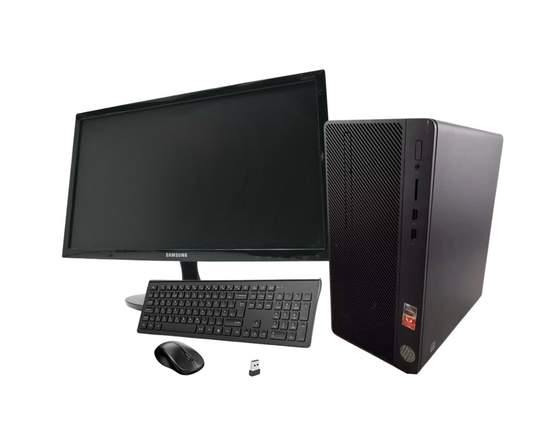 GameFury - Pc Workstation Bundle Rental Service-Workstation Bundle Pc - Amd Ryzen 5 2400G 8GB 500GB SSD Radeon Vega GFX Win 10/11