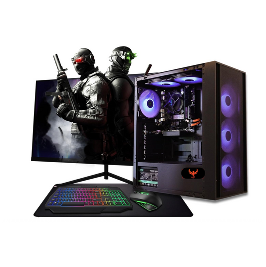GameFury-Budget Gaming Pc Bundle - Intel i5 Processor - GTX 1050 2GB , 8GB Ram , 240GB SSD Windows 10 Pro