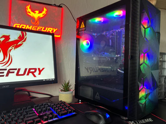 GameFury-Gaming Pc Bundle- Amd Ryzen 5 3600, RTX 2060 6GB ,16GB DDR4 Ram,250GB SSD+1TB HHD Windows 11