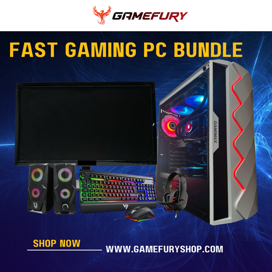 Fast Gaming Pc Bundle With 22 Inch Monitor + Keyboard bundle - i7 9700K, RTX 2080 8GB, 32GB Ram,240GB SSD +1TB HHD , Windows 10 Pro