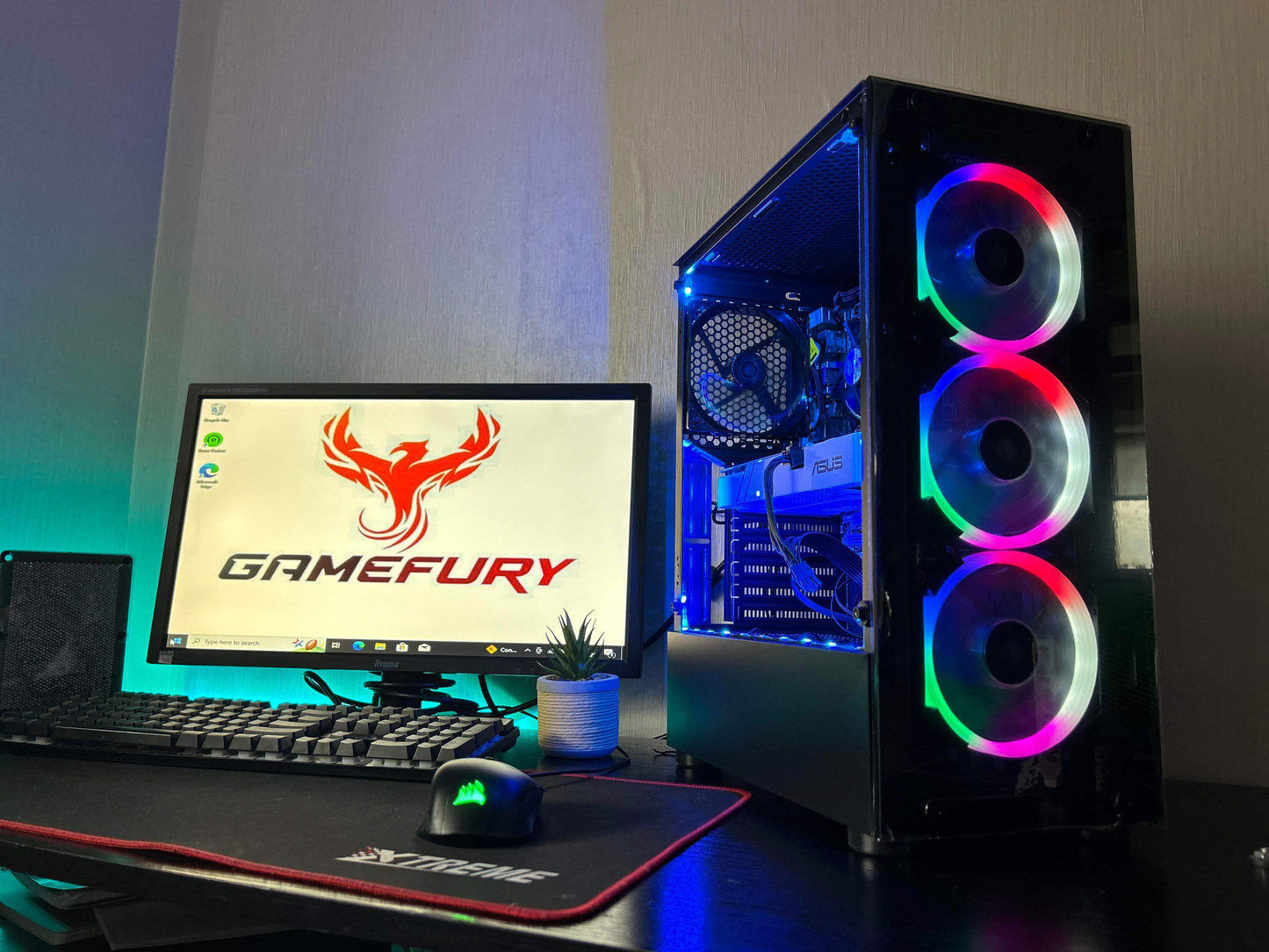 RGB Fast Gaming Pc Bundle - i5 2400 , GTX 960 2GB , 8GB Ram, 240GB SSD+1TB Win10