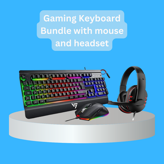 Gaming Keyboard Bundle With Mouse and Headset.